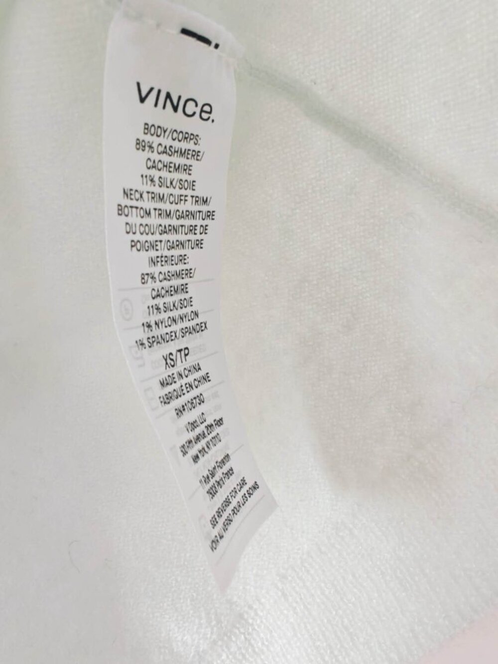 New Vince Cashmere-Silk Short-Sleeve Polo Sweater - Picture 6 of 6